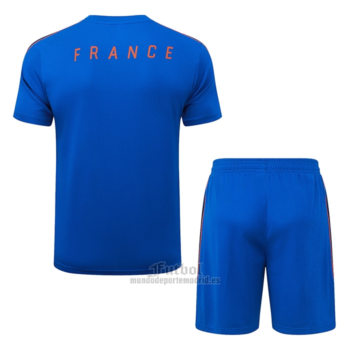 Chandal del Francia Manga Corta 2026-2027 Azul - Pantalon Corto