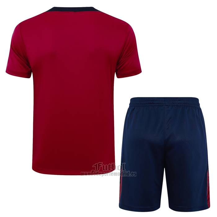 Chandal del Inglaterra Manga Corta 2024-2025 Rojo - Pantalon Corto