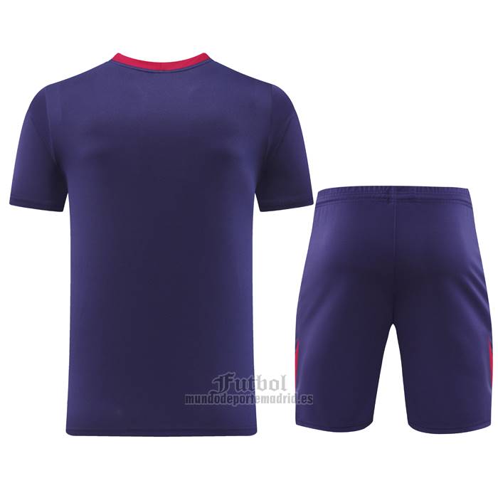 Chandal del Inglaterra Manga Corta 2024-2025 Purpura - Pantalon Corto