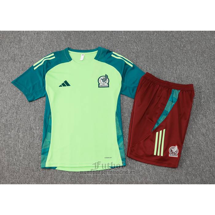 Chandal del Mexico Manga Corta 2024-2025 Verde - Pantalon Corto